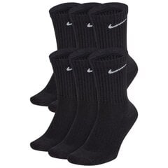 Nike vīriešu zeķes 6 gab., melnas цена и информация | Мужские носки | 220.lv