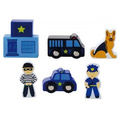 Viga figūru komplekts - Policija cena un informācija | Rotaļlietas zēniem | 220.lv