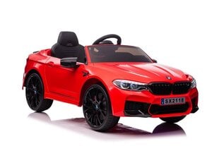BMW M5 Drift vienvietīgs elektroauto, sarkans cena un informācija | Bērnu elektroauto | 220.lv