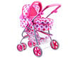3in1 daudzfunkcionāli bērnu ratiņi, rozā cena un informācija | Rotaļlietas meitenēm | 220.lv