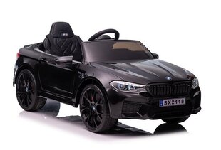 BMW M5 SX2118 vienvietīgs elektroauto bērniem, melns cena un informācija | Bērnu elektroauto | 220.lv