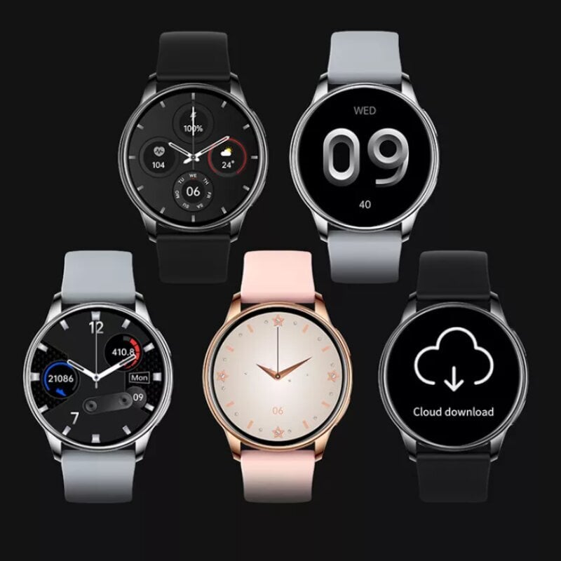 Smart watch KM09 PINK SIL KM09 PINK SIL cena un informācija | Viedpulksteņi (smartwatch) | 220.lv