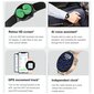 Smart watch DT4 BLACK SIL with wireless charger DT4 BLACK SIL cena un informācija | Viedpulksteņi (smartwatch) | 220.lv