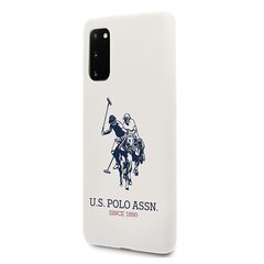 Чехол US Polo USHCS62SLHRWH для Samsung Galaxy S20 G980, белый цена и информация | Чехлы для телефонов | 220.lv