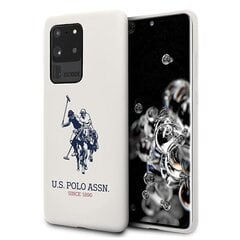 Чехол US Polo USHCS69SLHRWH для Samsung Galaxy S20 Ultra G988, белый цена и информация | Чехлы для телефонов | 220.lv