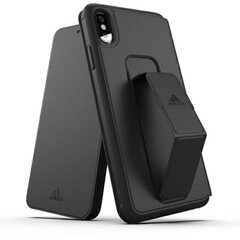 Adidas SP Folio Grip Case paredzēts iPhone Xs Max 32859, melns цена и информация | Чехлы для телефонов | 220.lv