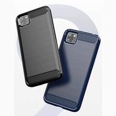 Hurtel Carbon Case paredzēts Huawei Y5p, zils cena un informācija | Telefonu vāciņi, maciņi | 220.lv