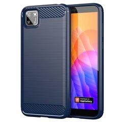 Hurtel Carbon Case paredzēts Huawei Y5p, zils cena un informācija | Telefonu vāciņi, maciņi | 220.lv