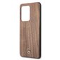 Mercedes MEHCS69VWOLB S20 Ultra G988 hard case brązowy/brown Wood Line Walnut цена и информация | Telefonu vāciņi, maciņi | 220.lv