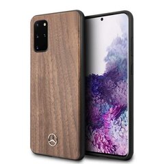 Mercedes MEHCS67VWOLB S20+ G985 hard case brązowy/brown Wood Line Walnut cena un informācija | Telefonu vāciņi, maciņi | 220.lv