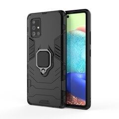 Ring Armor Case Kickstand Tough Rugged Cover, paredzēts Samsung Galaxy A71 5G, melns cena un informācija | Telefonu vāciņi, maciņi | 220.lv