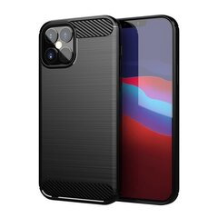 Чехол Hurtel Carbon для iPhone 12 Pro Max, чёрный цена и информация | Чехлы для телефонов | 220.lv