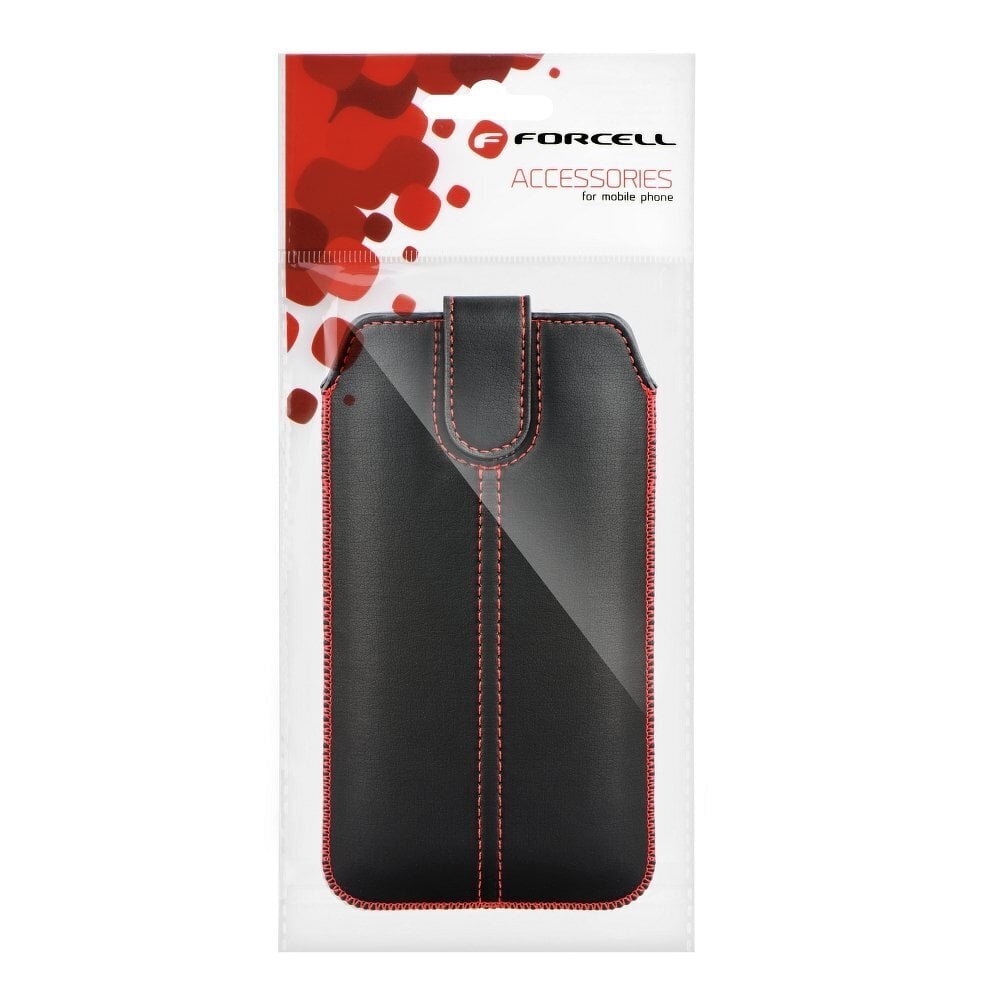 Maciņš Forcell Ultra Slim M4 iPhone 12/12 Pro/Samsung Note/Note 2/Note 3 melns cena un informācija | Telefonu vāciņi, maciņi | 220.lv