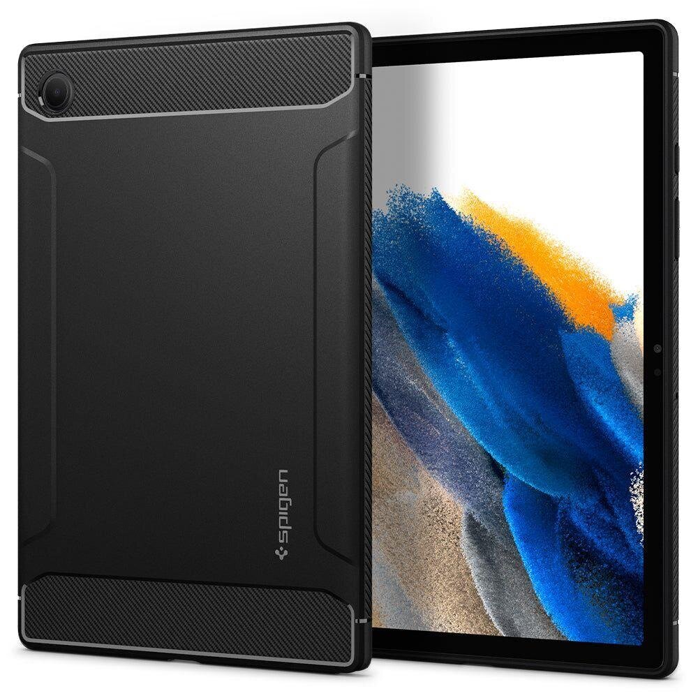 SPIGEN RUGGED ARMOR GALAXY TAB A8 10.5 X200 / X205 MATTE BLACK cena un informācija | Somas, maciņi | 220.lv