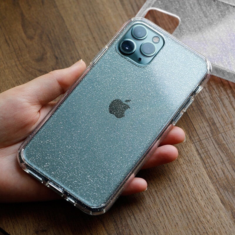 Crystal Glitter vāciņš - iPhone 11, sudraba cena un informācija | Telefonu vāciņi, maciņi | 220.lv
