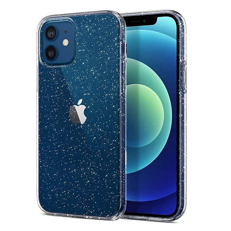 Crystal Glitter vāciņš - iPhone 11, sudraba cena un informācija | Telefonu vāciņi, maciņi | 220.lv