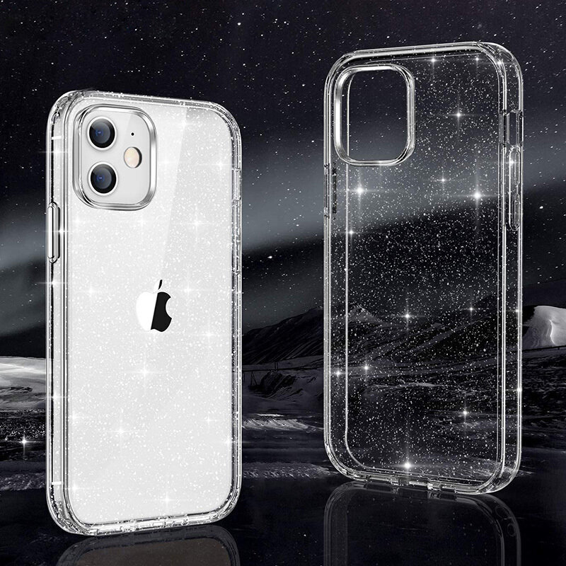 Crystal Glitter vāciņš - iPhone 11, sudraba cena un informācija | Telefonu vāciņi, maciņi | 220.lv