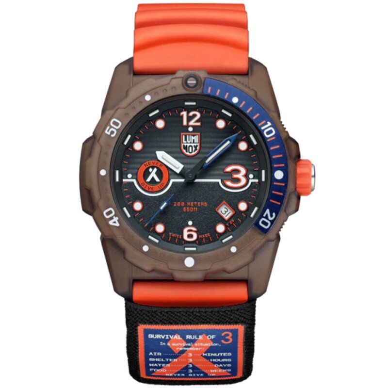 Vīriešu pulkstenis Luminox Bear Grylls Survival ECO Rule of 3 XB.3729.ECO cena un informācija | Vīriešu pulksteņi | 220.lv