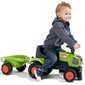 Bērnu traktors ar piekabi - Baby Claas Axos 310, zaļš цена и информация | Rotaļlietas zēniem | 220.lv