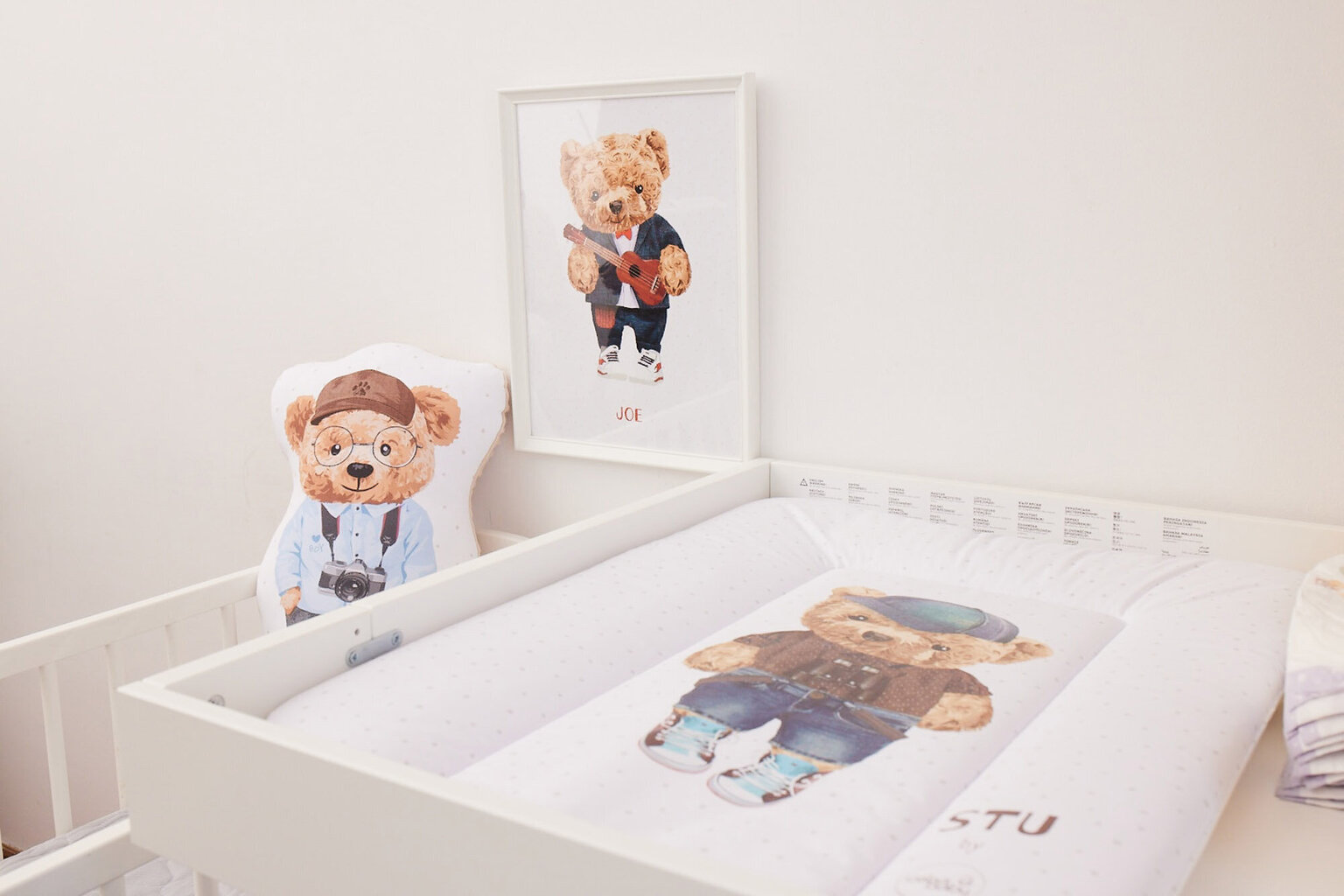 CebaBaby pārtinamais paklājiņš Fluffy Puffy Lea 70x50cm W-143-132-684 cena un informācija | Pārtinamās virsmas un autiņi | 220.lv