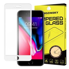 Wozinsky Tempered Glass Full Glue Super Tough Screen Protector Full Coveraged with Frame Case Friendly, piemērots iPhone 8 / 7, balts cena un informācija | Ekrāna aizsargstikli | 220.lv