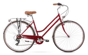 Pilsētas velosipēds Romet Vintage Eco D, 28", 2022, sarkans cena un informācija | Velosipēdi | 220.lv