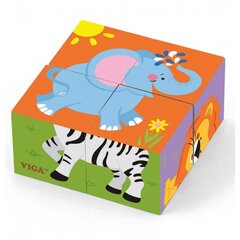 Головоломка из блоков - Животные цена и информация | Игрушки для малышей | 220.lv