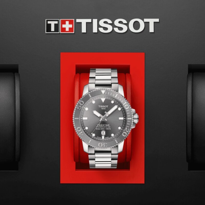 Vīriešu pulkstenis Tissot Seastar 1000 Powermatic 80 T120.407.11.081.01 cena un informācija | Vīriešu pulksteņi | 220.lv