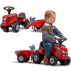 Traktors ar piekabi - Baby Massey Ferguson, sarkans cena un informācija | Rotaļlietas zīdaiņiem | 220.lv