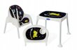 PrimaboBo Star daudzfunkcionālais galda krēsls 3in1, melns cena un informācija | Bērnu krēsliņi un bērnu galdiņi | 220.lv
