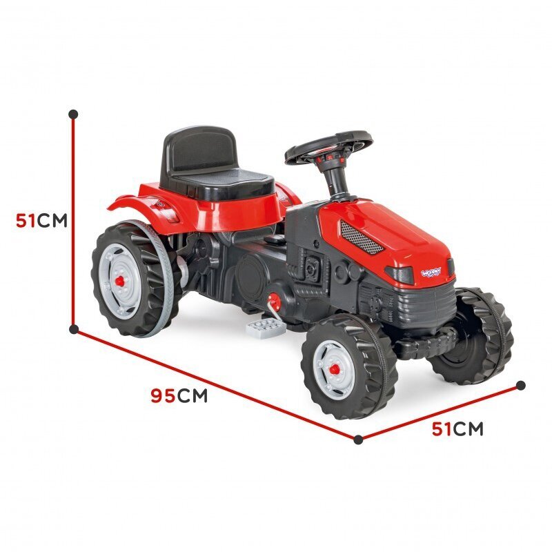 Minamatic traktors - Farmer GoTrac, sarkans cena un informācija | Rotaļlietas zēniem | 220.lv