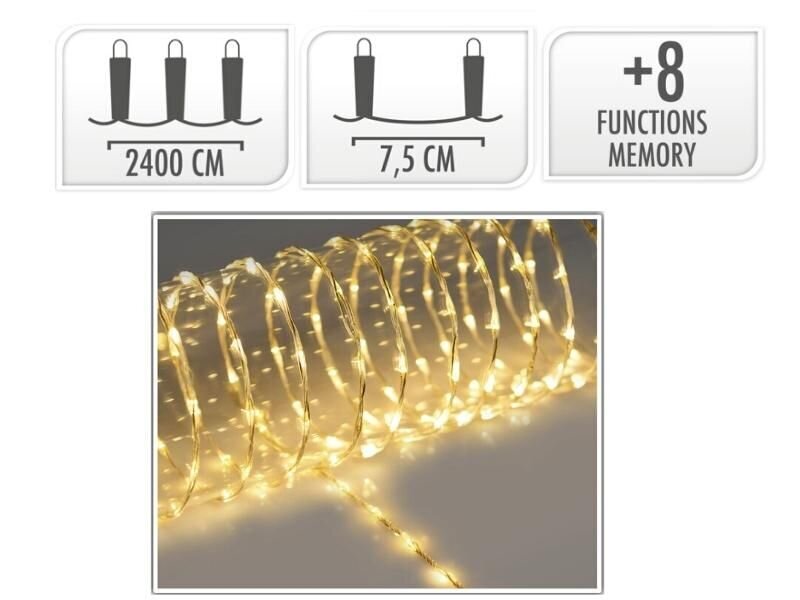 LED virtene TRANSPARENT WW-320 цена и информация | Ziemassvētku lampiņas, LED virtenes | 220.lv