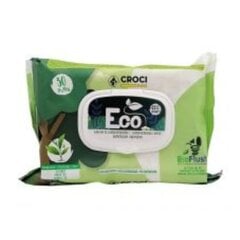 Croci Eco Wipes Tea&Chlorhexidine, zaļās tējas aromāta mitrās salvetes, 30gab. cena un informācija | Kopšanas līdzekļi dzīvniekiem | 220.lv