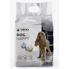 Croci Dog Nappy autiņbiksītes suņiem, XL izmērs, 40-62cm, 10gab. cena un informācija | Kopšanas līdzekļi dzīvniekiem | 220.lv