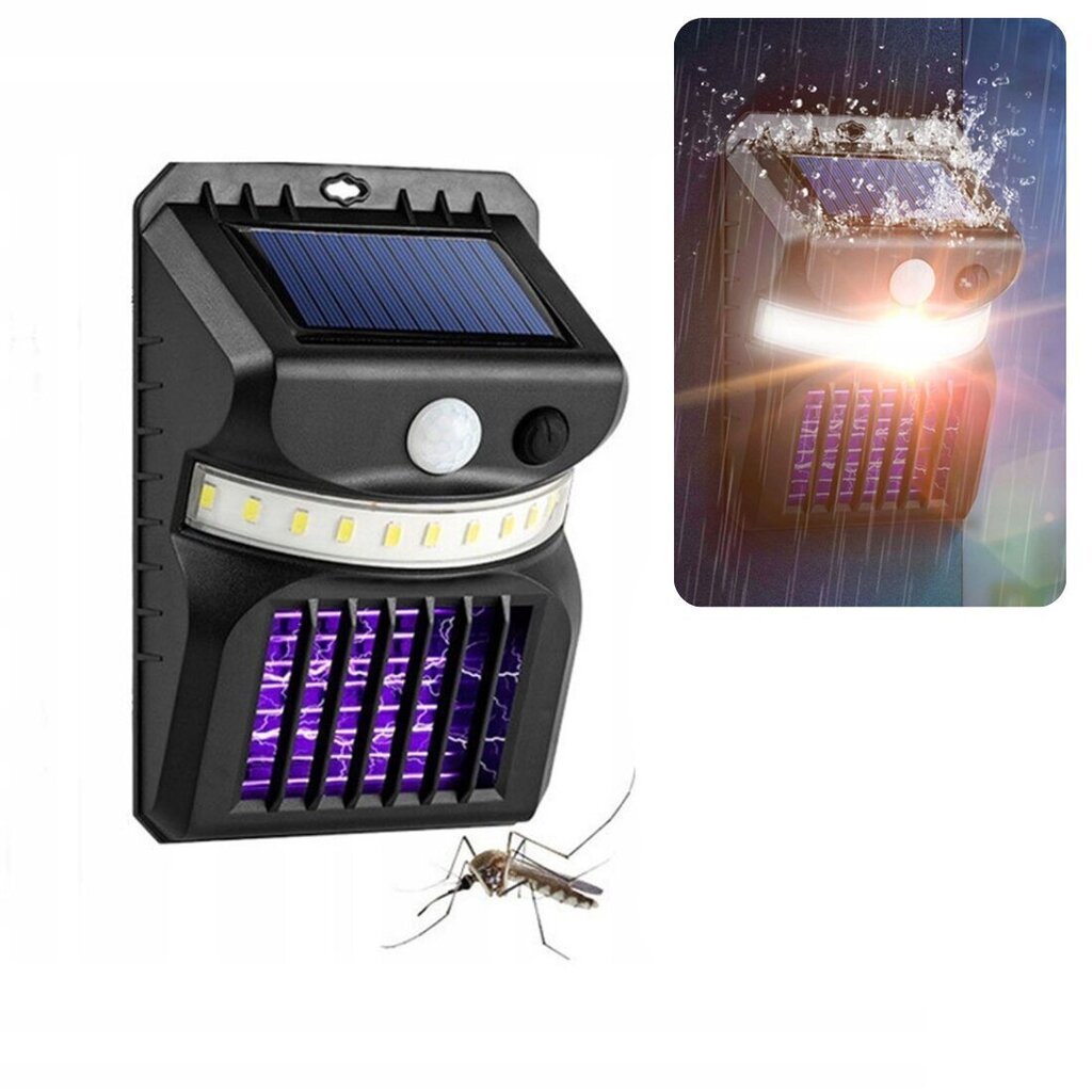 Ārā lampa ar UV anti-moskītu funkciju un saules paneli cena un informācija | Āra apgaismojums | 220.lv
