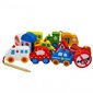 Koka transportlīdzekļi ar virvi - Woopie Green cena un informācija | Rotaļlietas zīdaiņiem | 220.lv
