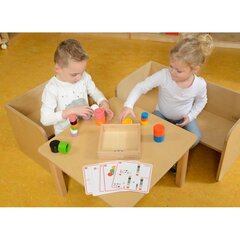 Koka krāsu šķirošanas spēle cena un informācija | Rotaļlietas zīdaiņiem | 220.lv