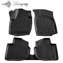 Paklājiņi 3D SEAT Toledo IV 2012-2019, 5 gab. black /5020035 cena un informācija | Gumijas paklājiņi pēc auto modeļiem | 220.lv