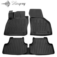 Paklājiņi 3D SEAT Leon III 5F 2012–2019, 5 gab. black /5024065 cena un informācija | Gumijas paklājiņi pēc auto modeļiem | 220.lv