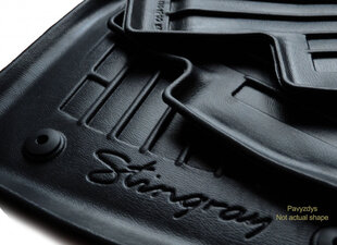 Paklājiņi 3D PEUGEOT 308 I T7 2007-2013, 5 gab. black /5016055 cena un informācija | Gumijas paklājiņi pēc auto modeļiem | 220.lv