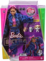 Кукла Barbie Extra в синем костюме цена и информация | Игрушки для девочек | 220.lv