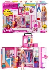 Barbie lelles drēbju skapis, lelles un aksesuāru komplekts цена и информация | Игрушки для девочек | 220.lv