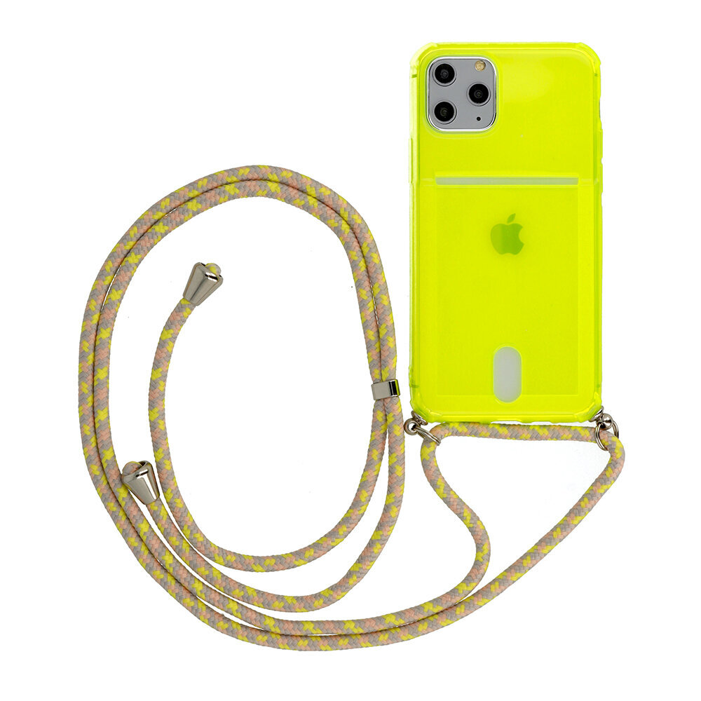 Vāciņš Strap Fluo - Iphone 11, zaļš cena un informācija | Telefonu vāciņi, maciņi | 220.lv