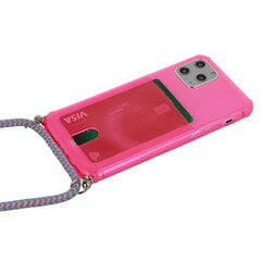 Чехол Strap Fluo - Iphone 11, розовый цена и информация | Чехлы для телефонов | 220.lv