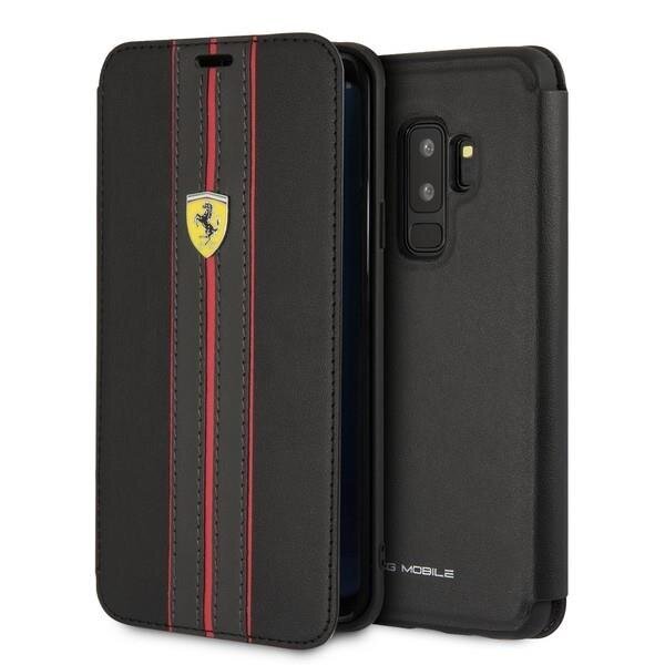 Telefona vāciņš Ferrari FESURFLBKTS9LBKR S9 Plus G965 cena un informācija | Telefonu vāciņi, maciņi | 220.lv