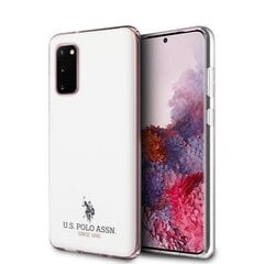 Чехол US Polo USHCS62TPUWH для Samsung Galaxy S20 G980, белый цена и информация | Чехлы для телефонов | 220.lv