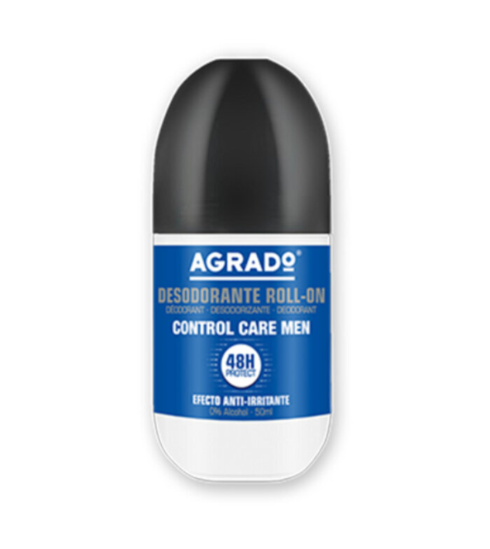 Rullējamais dezodorants vīriešiem Agrado - Control Care Vīriešu 50ml cena un informācija | Dezodoranti | 220.lv
