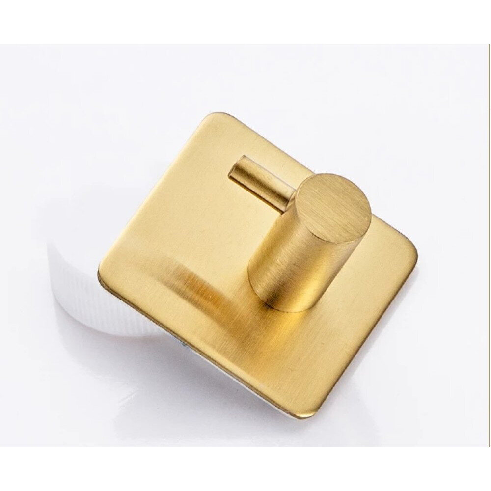 Līmējoša metāla vannas istabas āķis, zelts цена и информация | Vannas istabas aksesuāri | 220.lv