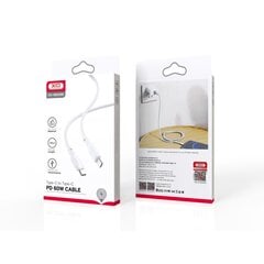 XO cable NB208B PD USB-C - USB-C 1,0 м 60W white цена и информация | Кабели для телефонов | 220.lv