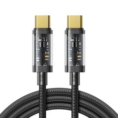 Joyroom cable USB Type-C - USB Type-C 100W 1.2m black (S-CC100A12) cena un informācija | Savienotājkabeļi | 220.lv